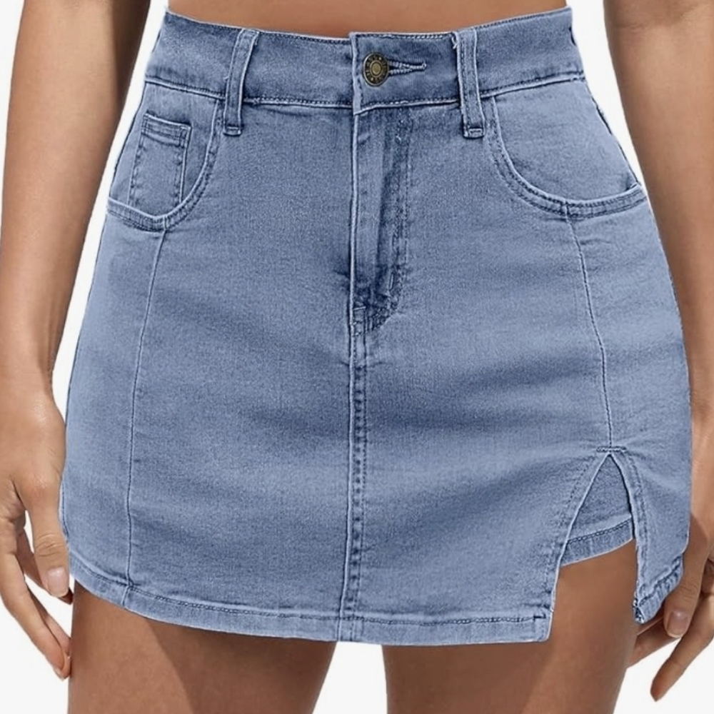 Jean Skorts High Waisted NEW (M)